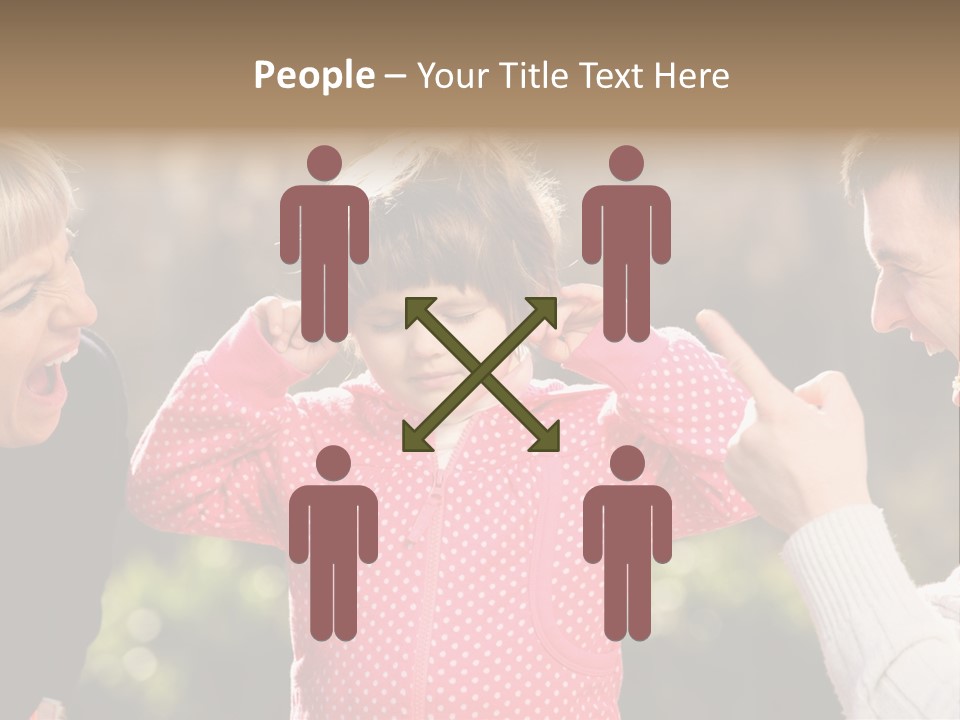 People Conflict Girl PowerPoint Template