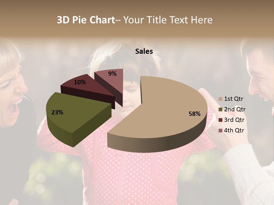 People Conflict Girl PowerPoint Template