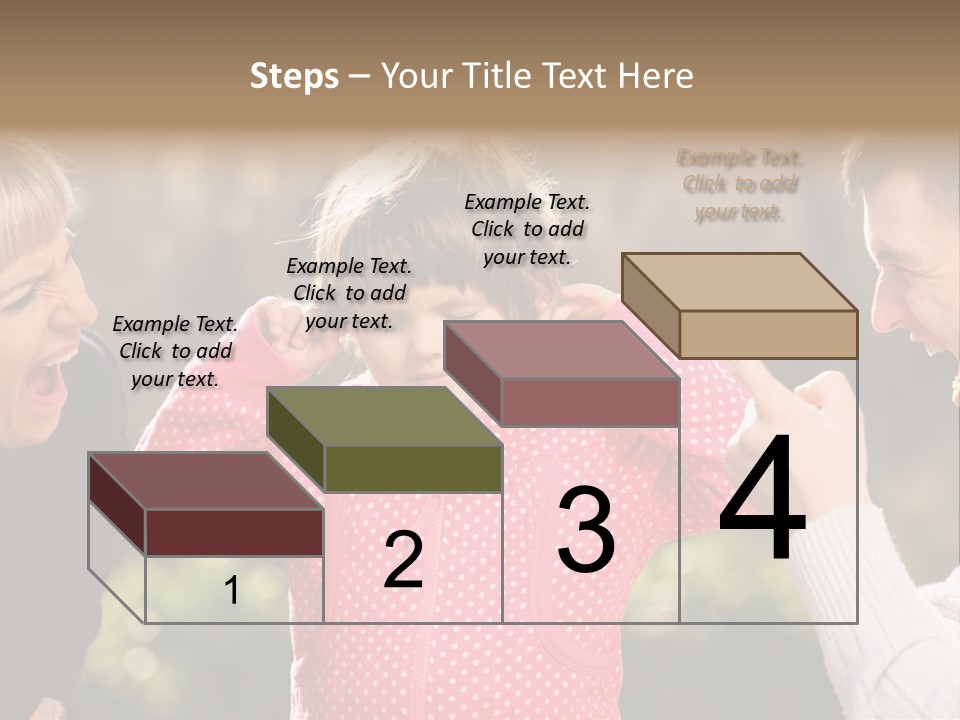 People Conflict Girl PowerPoint Template