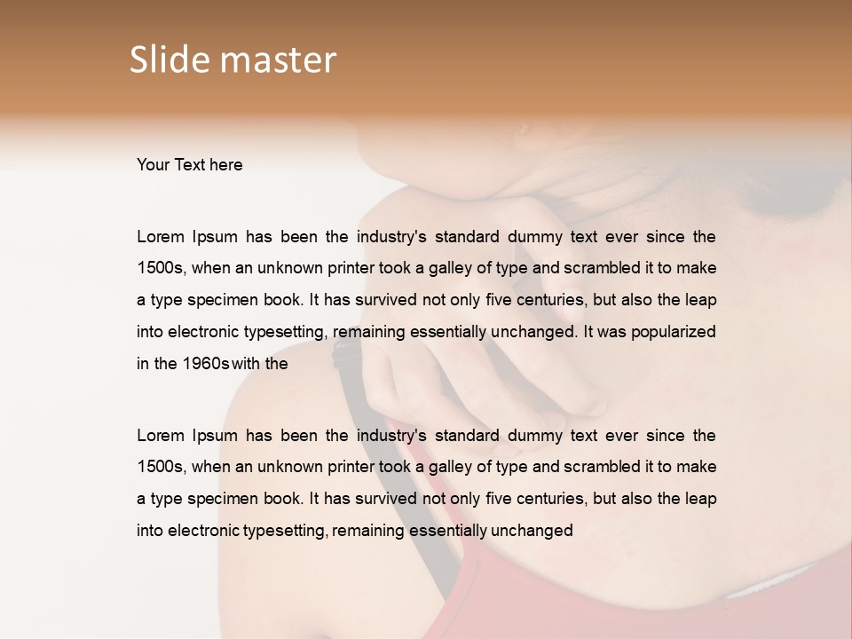 Ethnic Woman Sensitive PowerPoint Template