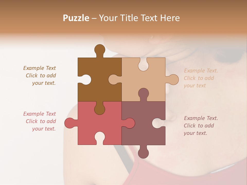 Ethnic Woman Sensitive PowerPoint Template