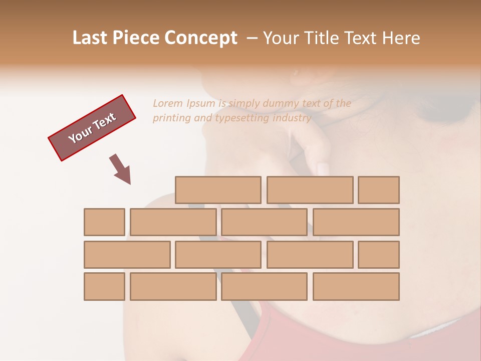 Ethnic Woman Sensitive PowerPoint Template