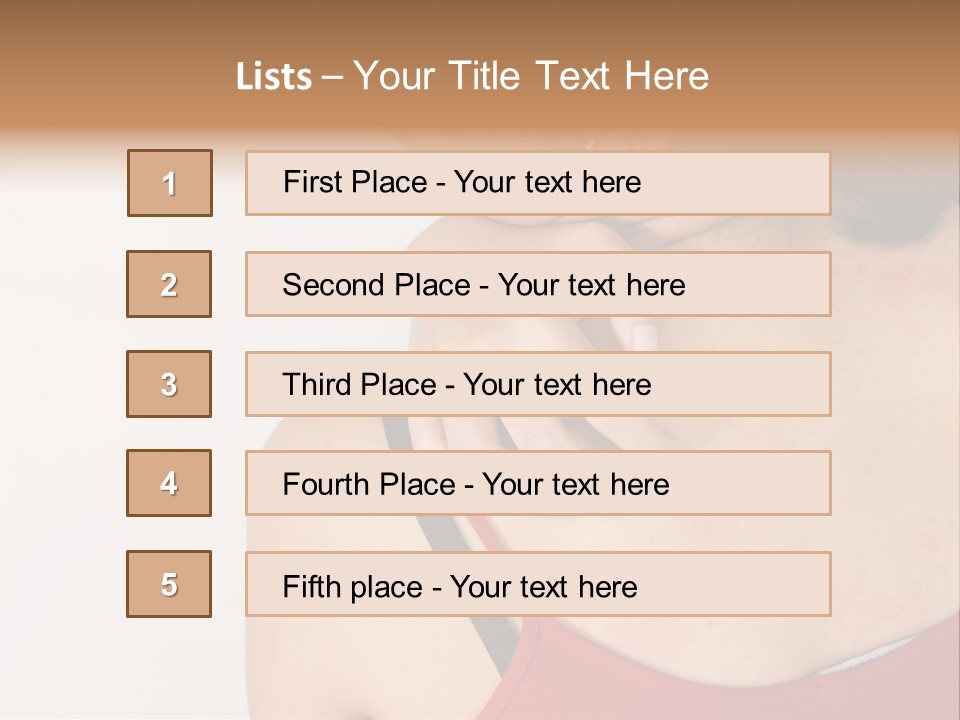 Ethnic Woman Sensitive PowerPoint Template