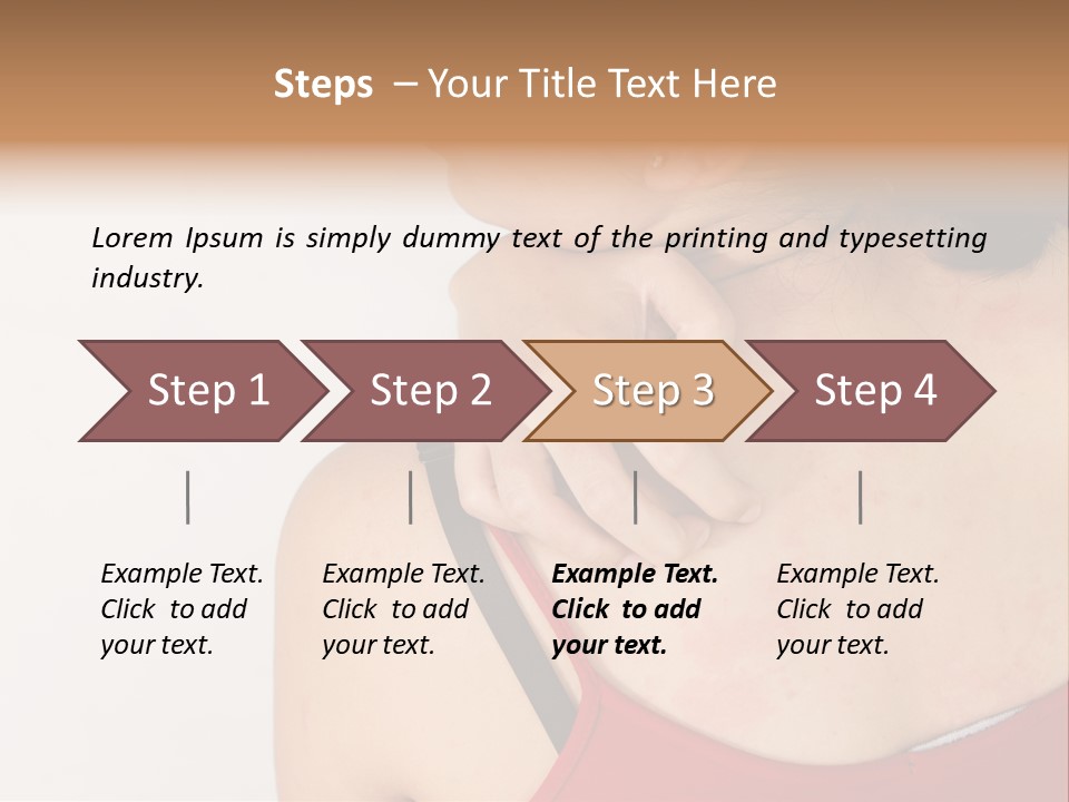 Ethnic Woman Sensitive PowerPoint Template