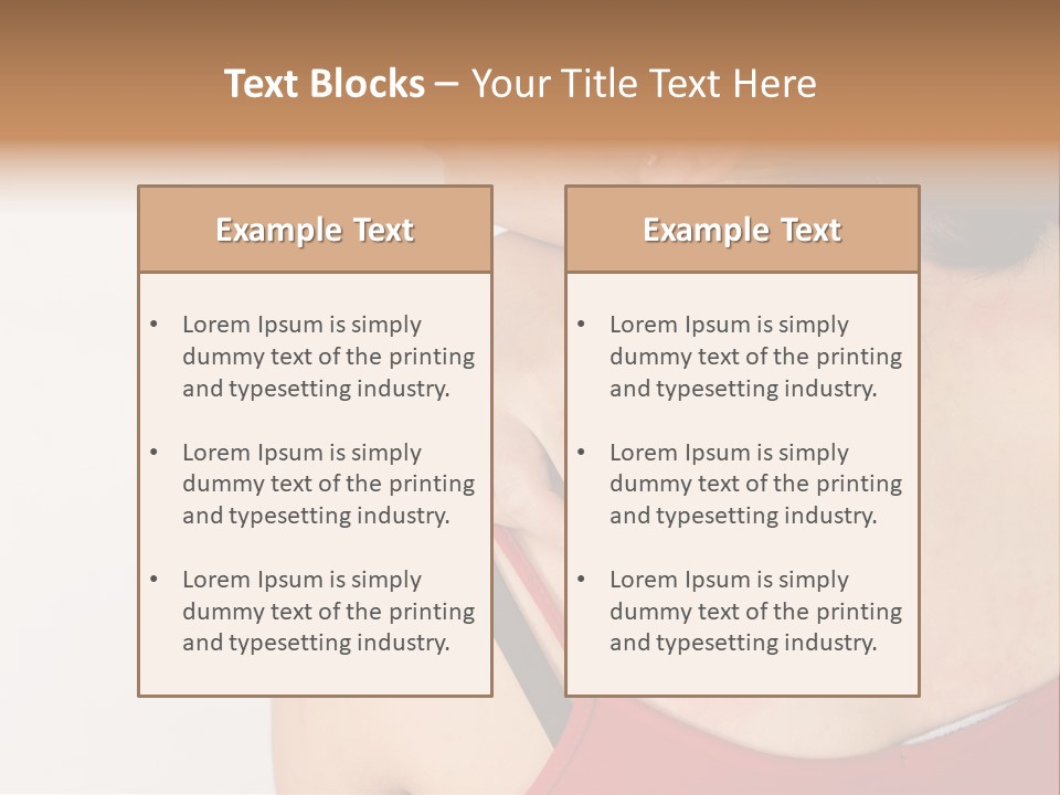 Ethnic Woman Sensitive PowerPoint Template