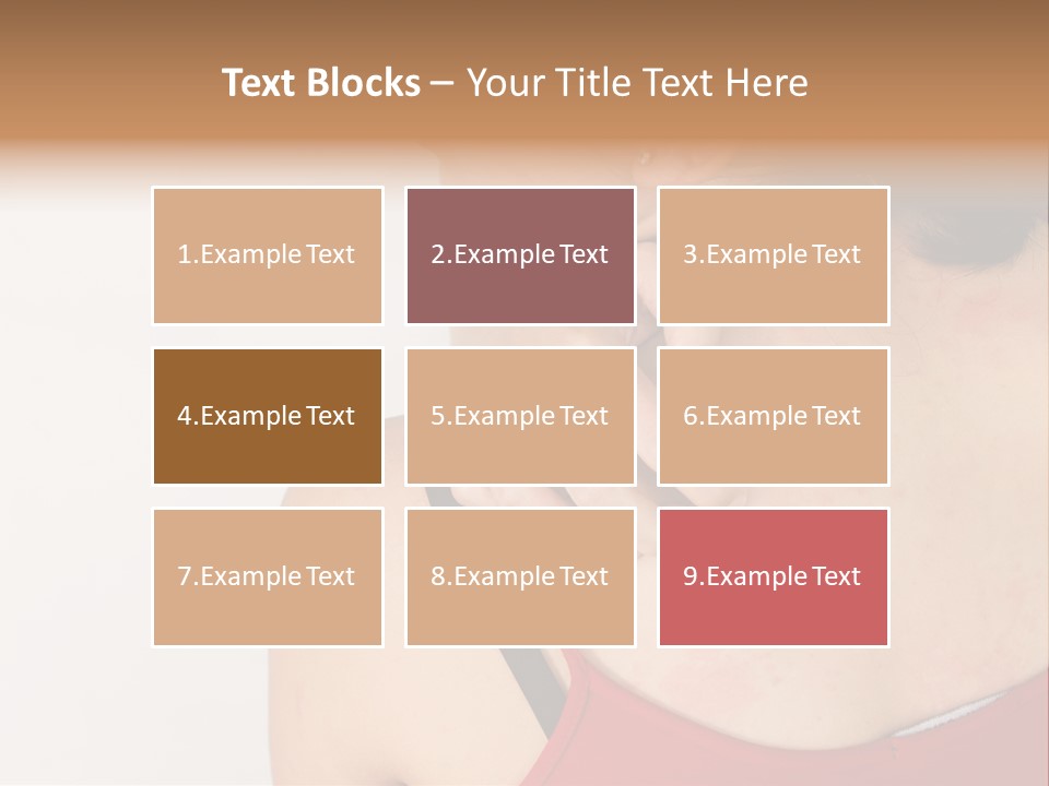 Ethnic Woman Sensitive PowerPoint Template