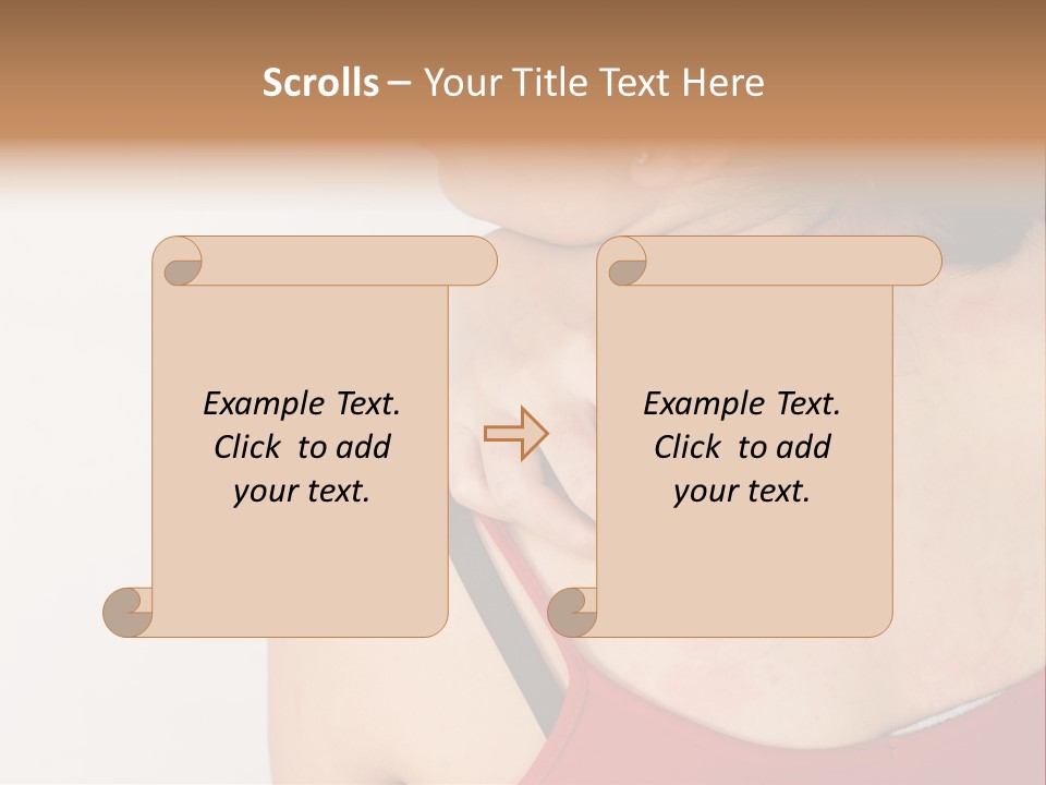 Ethnic Woman Sensitive PowerPoint Template