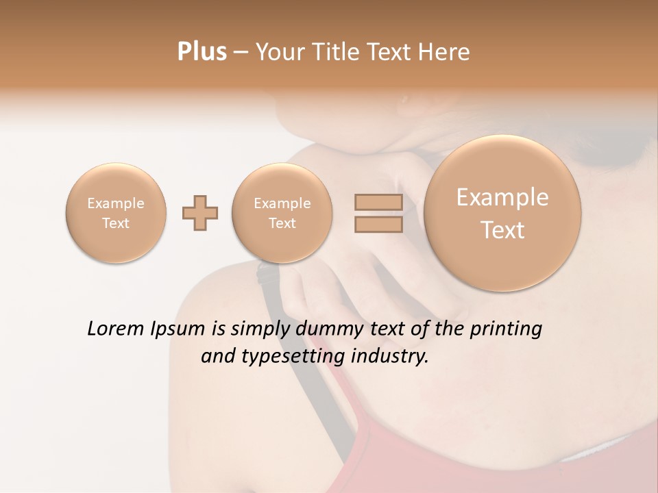 Ethnic Woman Sensitive PowerPoint Template