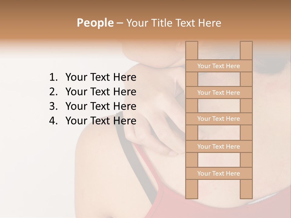 Ethnic Woman Sensitive PowerPoint Template