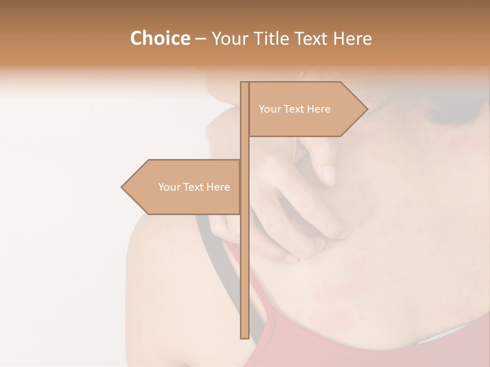 Ethnic Woman Sensitive PowerPoint Template