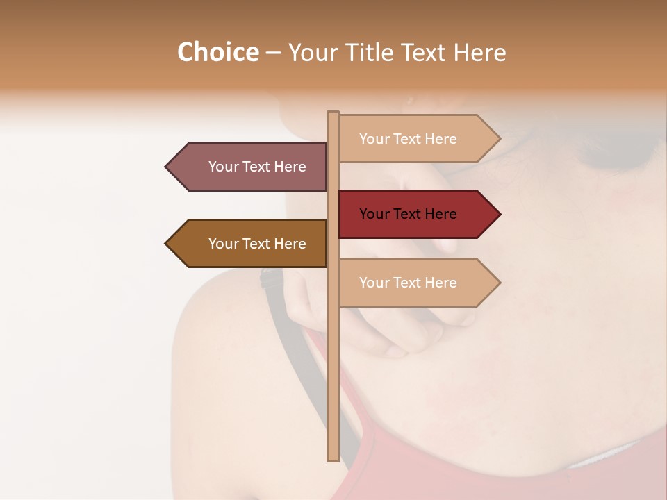 Ethnic Woman Sensitive PowerPoint Template