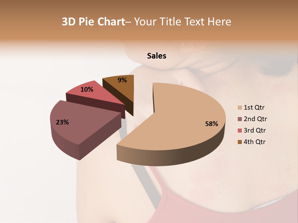 Ethnic Woman Sensitive PowerPoint Template