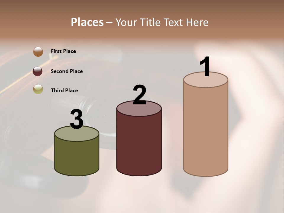 Horizontal Music Violin PowerPoint Template