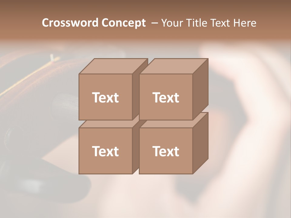 Horizontal Music Violin PowerPoint Template