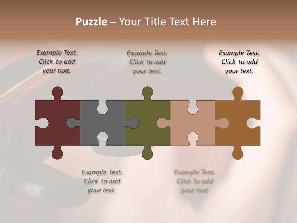 Horizontal Music Violin PowerPoint Template