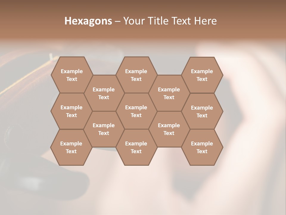 Horizontal Music Violin PowerPoint Template