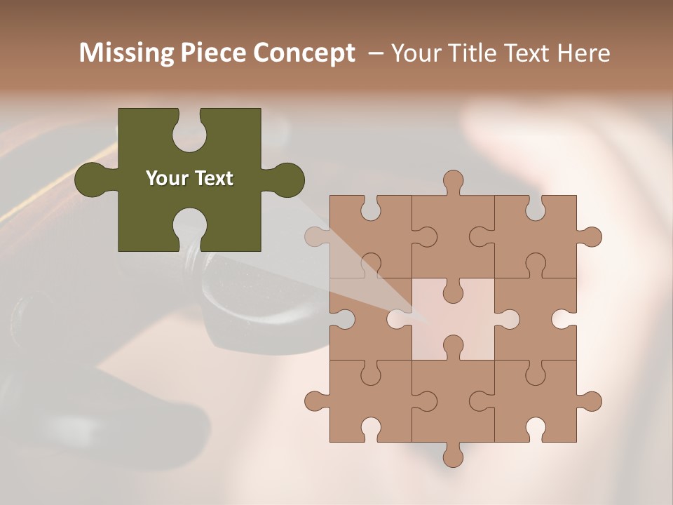 Horizontal Music Violin PowerPoint Template