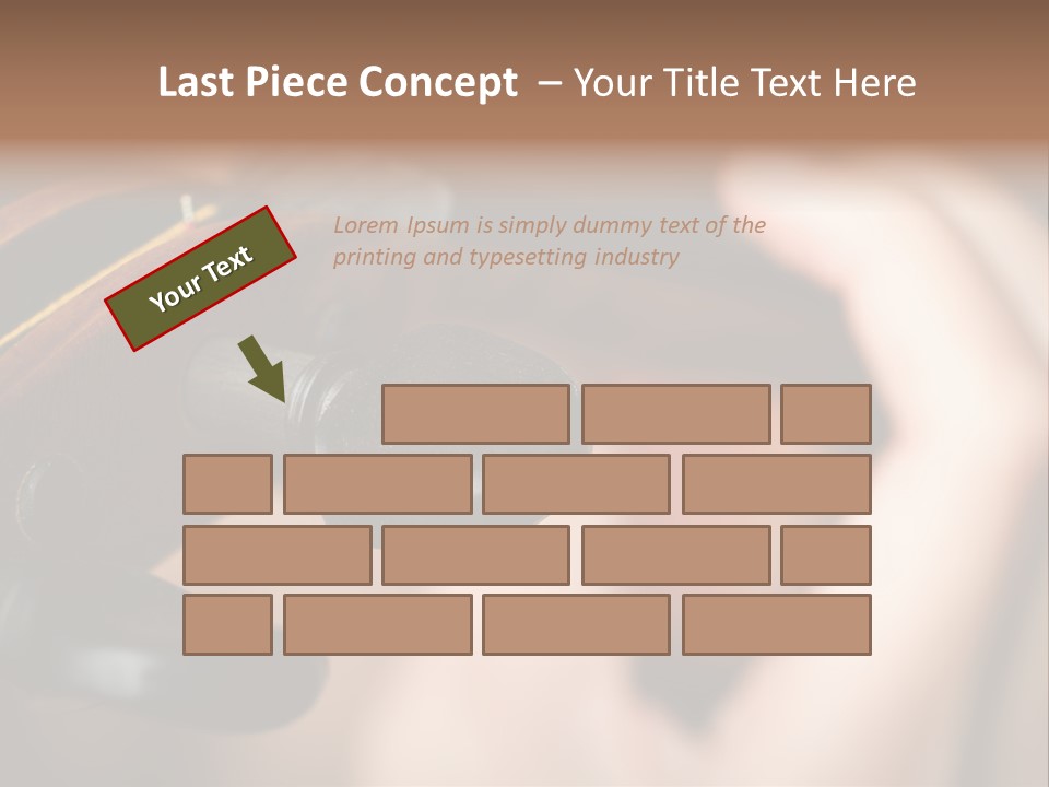 Horizontal Music Violin PowerPoint Template