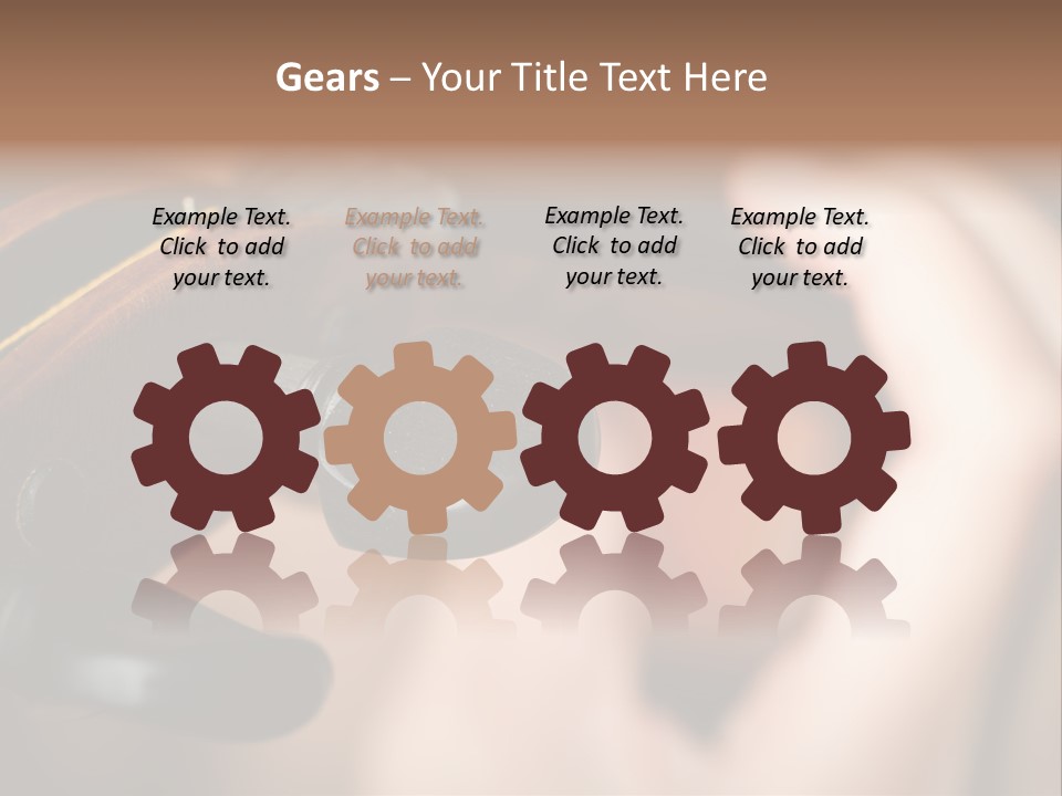 Horizontal Music Violin PowerPoint Template