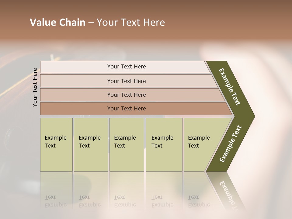 Horizontal Music Violin PowerPoint Template