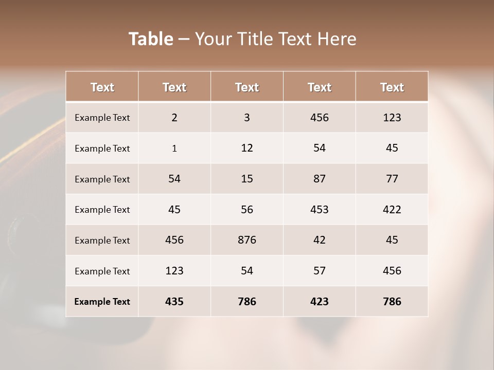 Horizontal Music Violin PowerPoint Template
