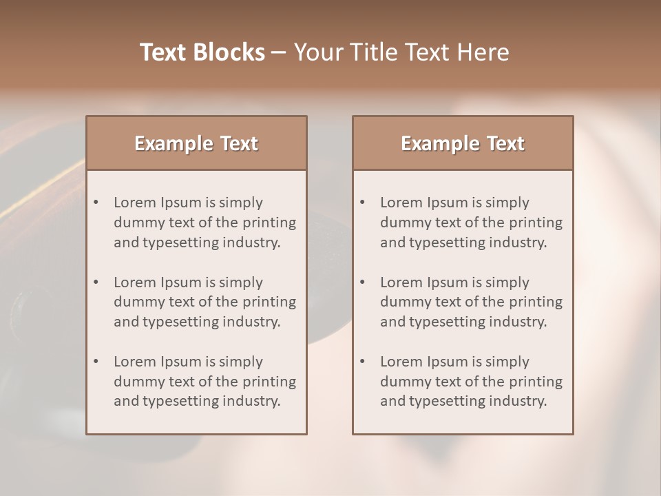 Horizontal Music Violin PowerPoint Template