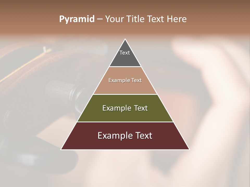 Horizontal Music Violin PowerPoint Template