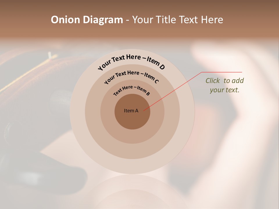 Horizontal Music Violin PowerPoint Template