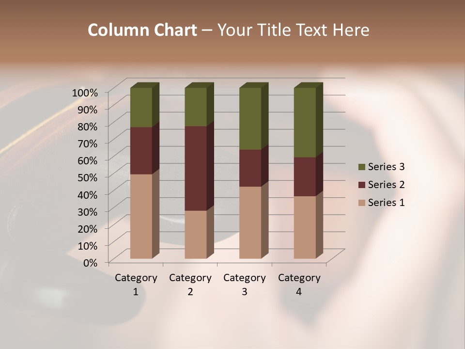Horizontal Music Violin PowerPoint Template