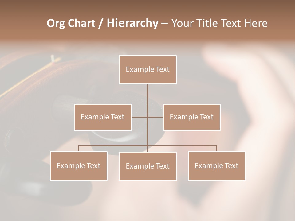 Horizontal Music Violin PowerPoint Template