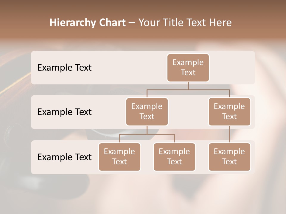 Horizontal Music Violin PowerPoint Template