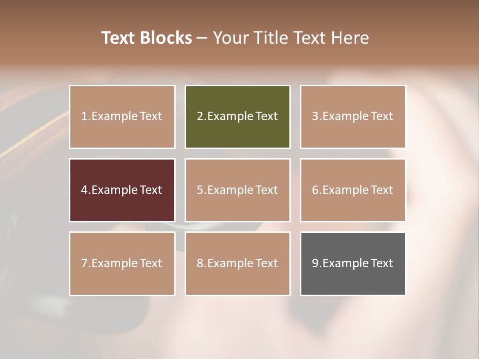 Horizontal Music Violin PowerPoint Template