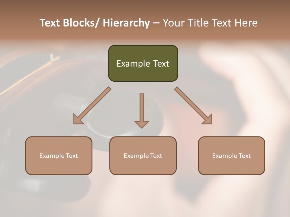 Horizontal Music Violin PowerPoint Template