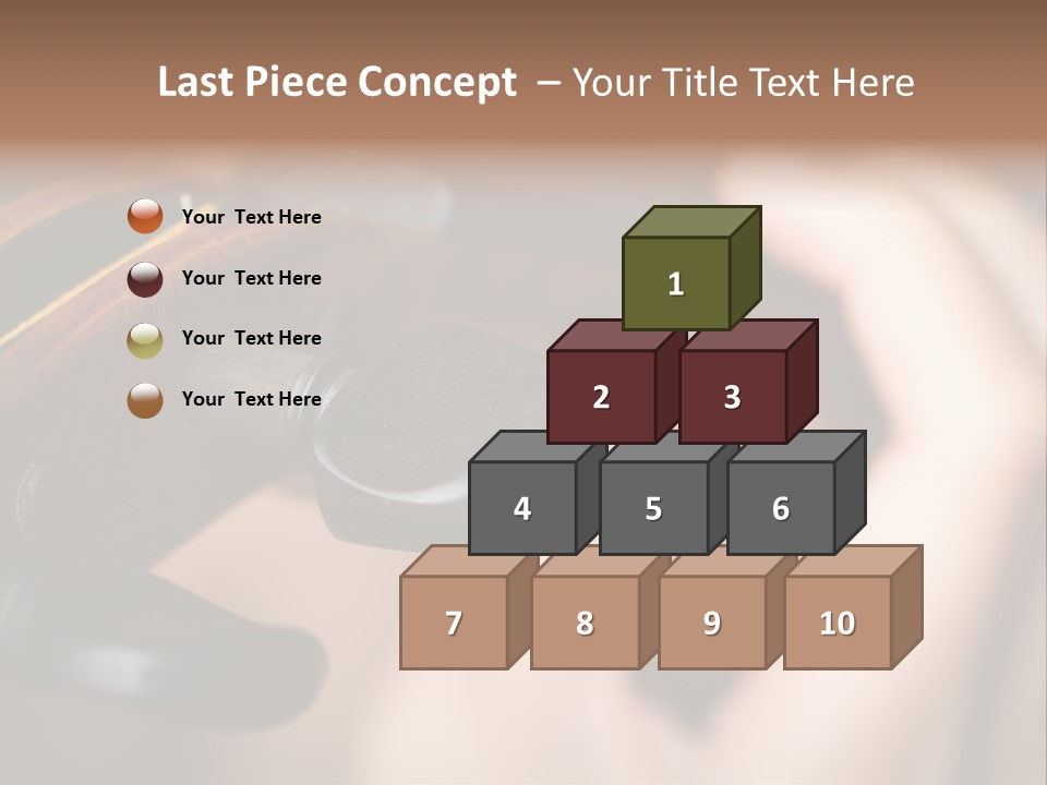 Horizontal Music Violin PowerPoint Template