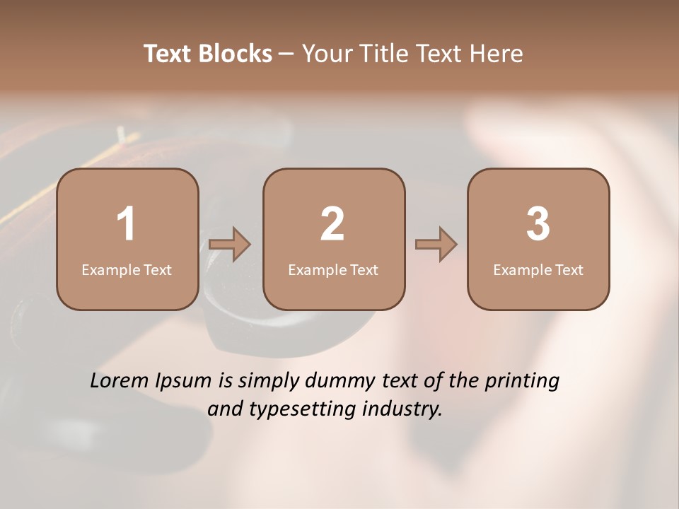 Horizontal Music Violin PowerPoint Template