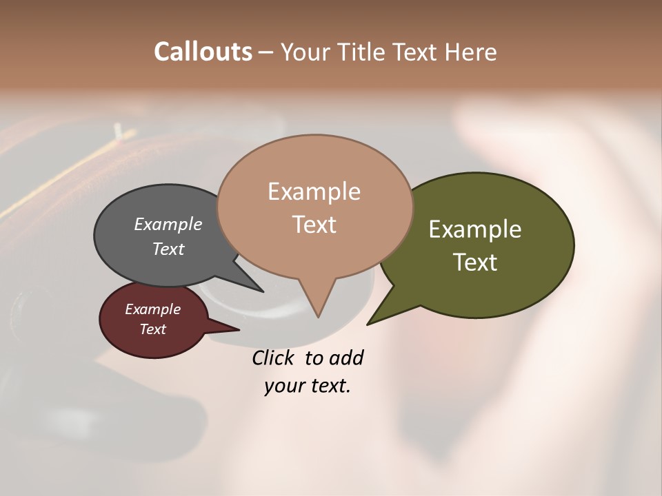 Horizontal Music Violin PowerPoint Template