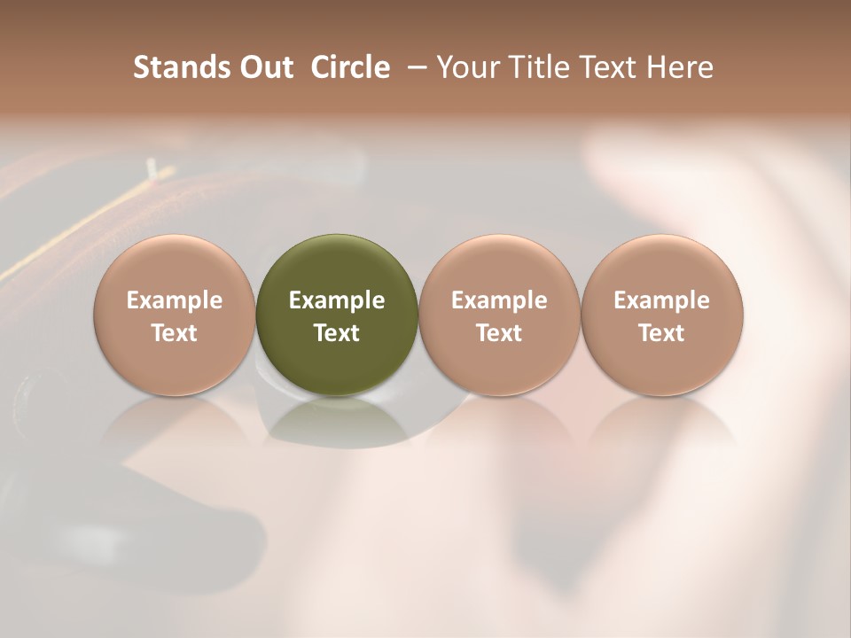 Horizontal Music Violin PowerPoint Template