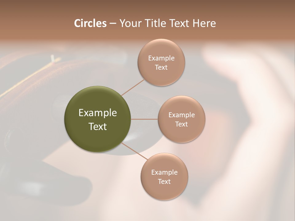 Horizontal Music Violin PowerPoint Template