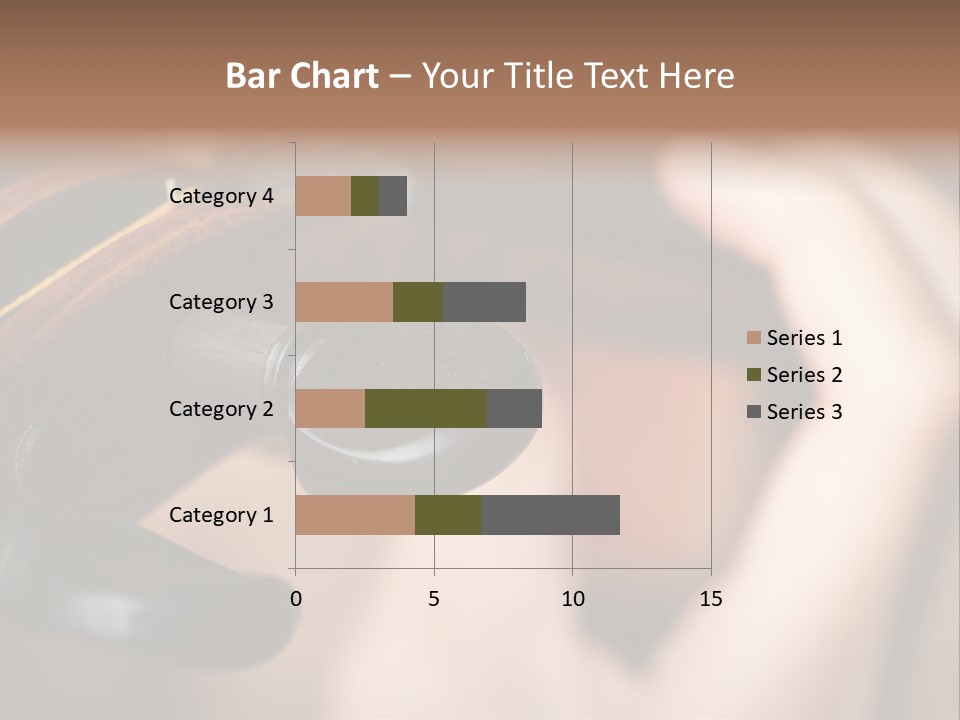 Horizontal Music Violin PowerPoint Template