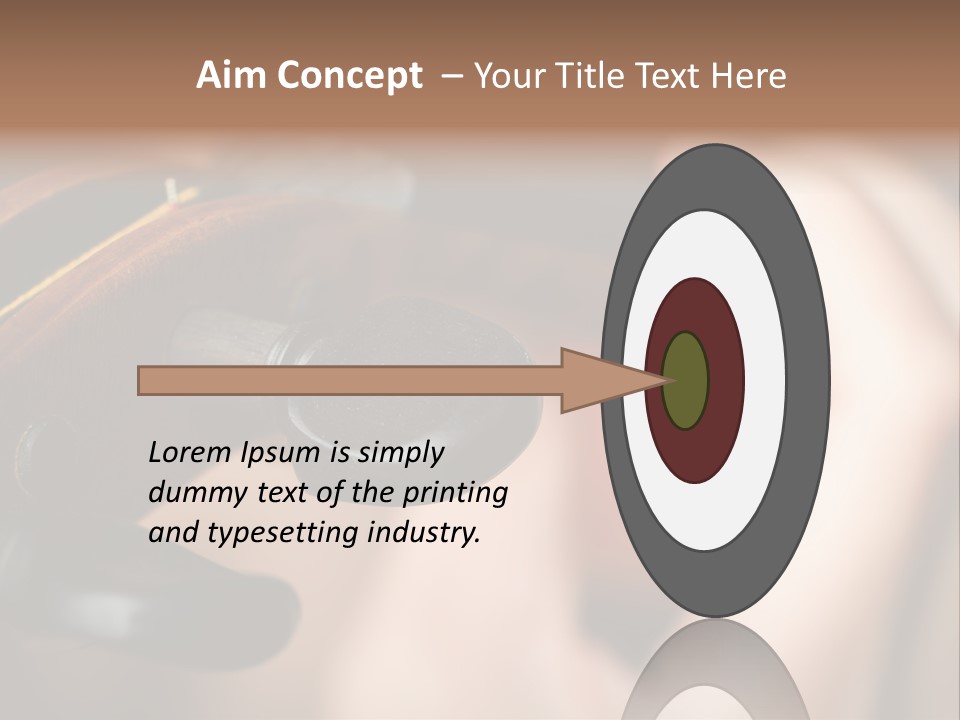 Horizontal Music Violin PowerPoint Template