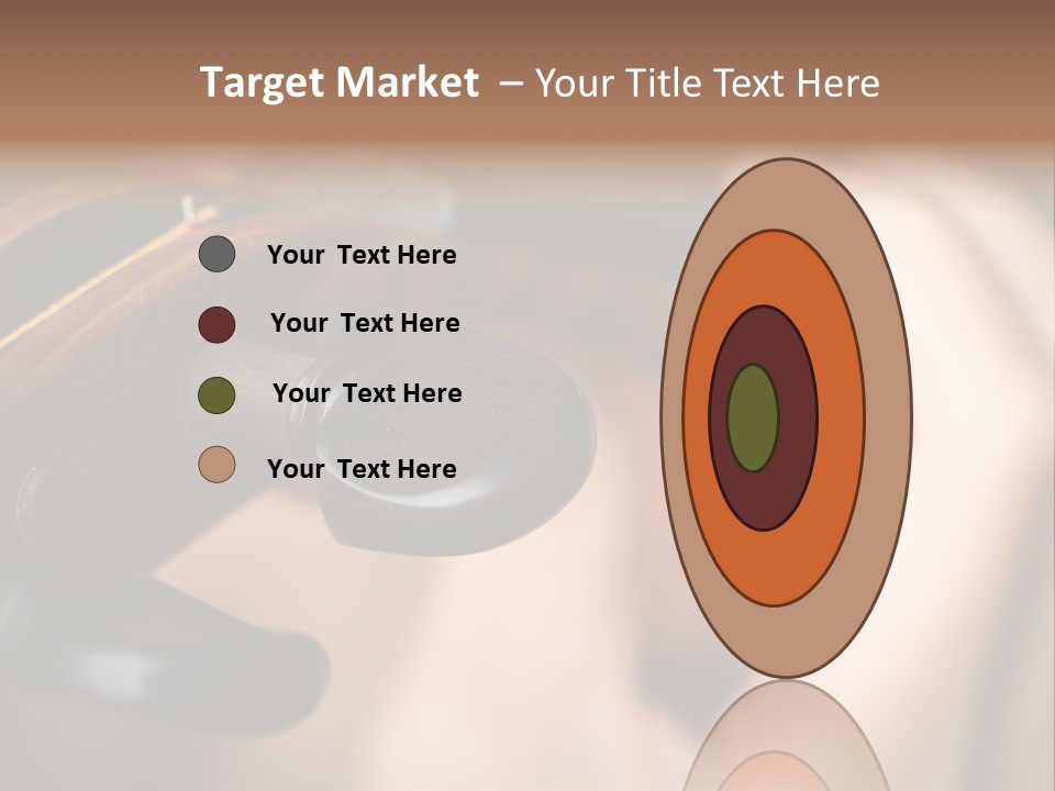 Horizontal Music Violin PowerPoint Template