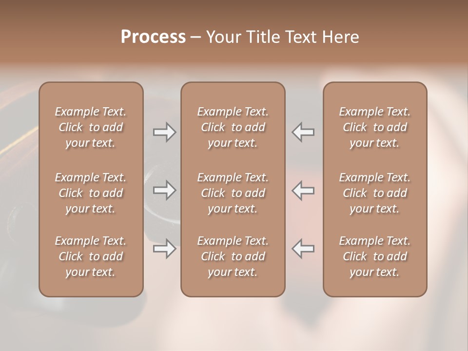 Horizontal Music Violin PowerPoint Template