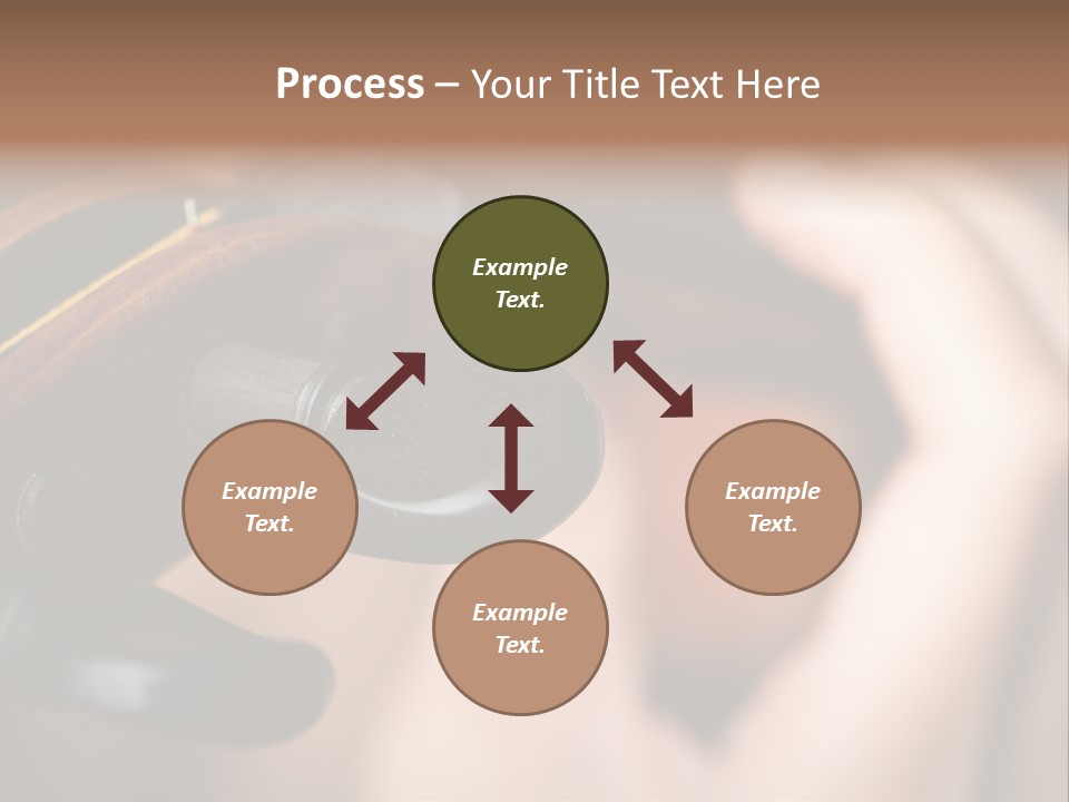 Horizontal Music Violin PowerPoint Template
