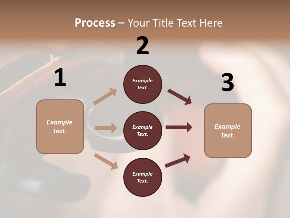 Horizontal Music Violin PowerPoint Template