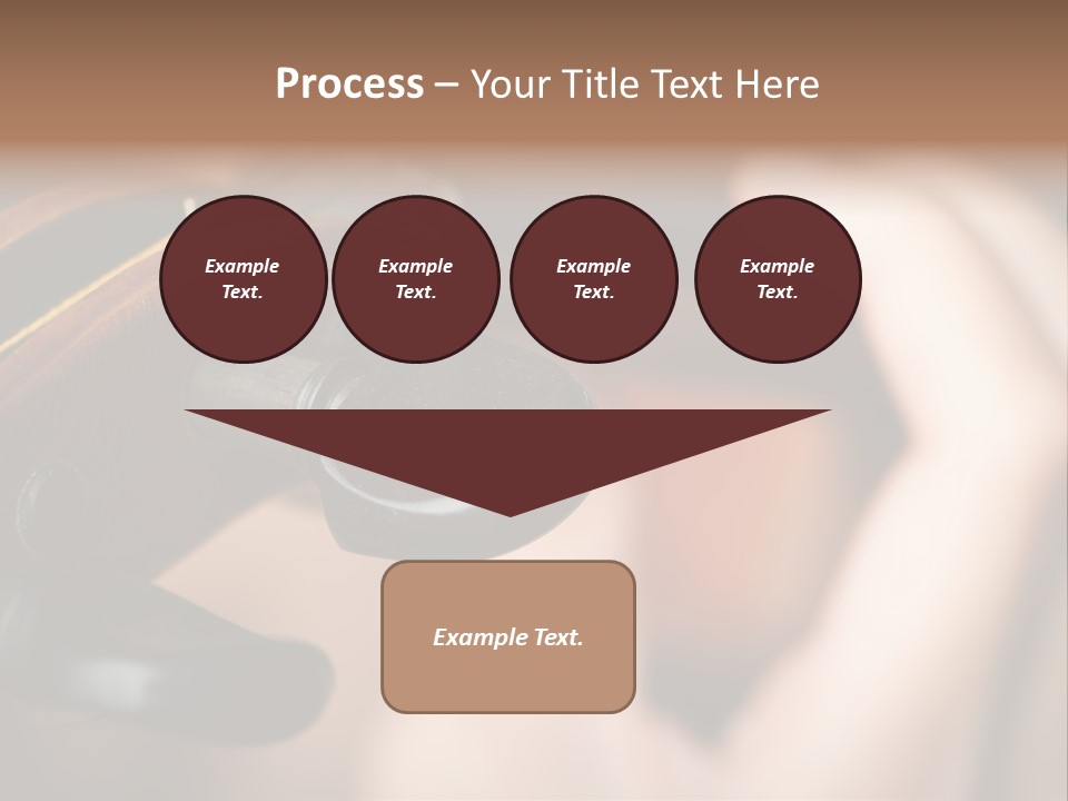 Horizontal Music Violin PowerPoint Template