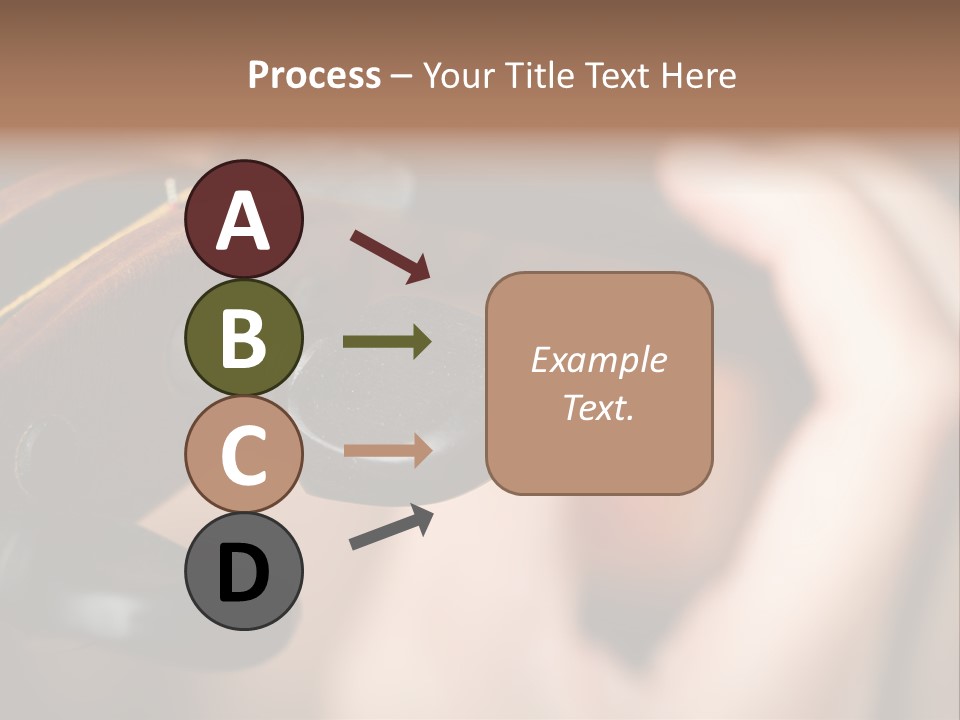 Horizontal Music Violin PowerPoint Template