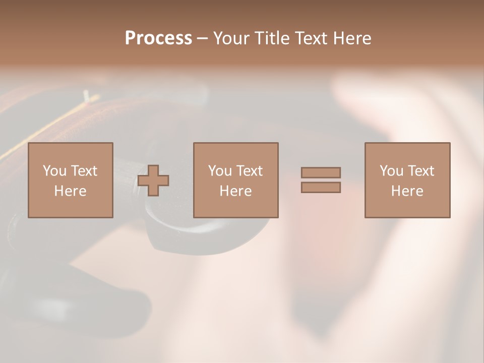 Horizontal Music Violin PowerPoint Template