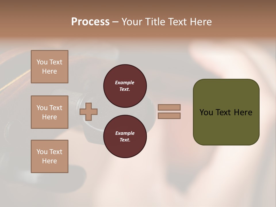 Horizontal Music Violin PowerPoint Template