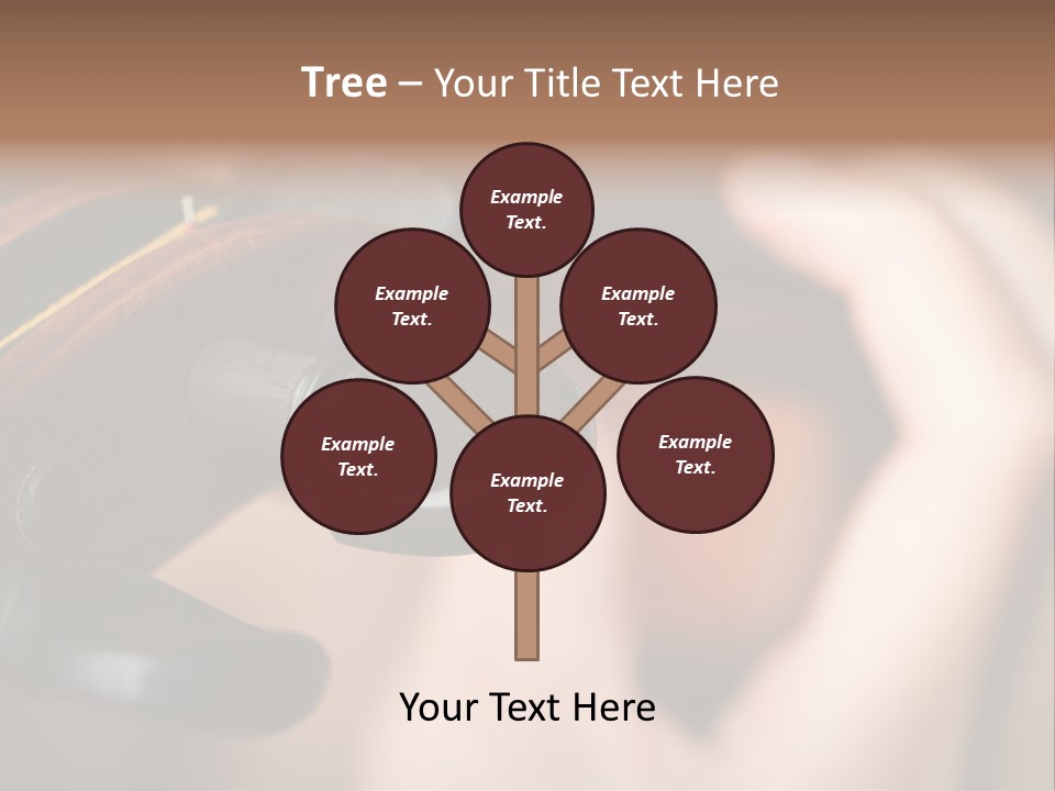 Horizontal Music Violin PowerPoint Template