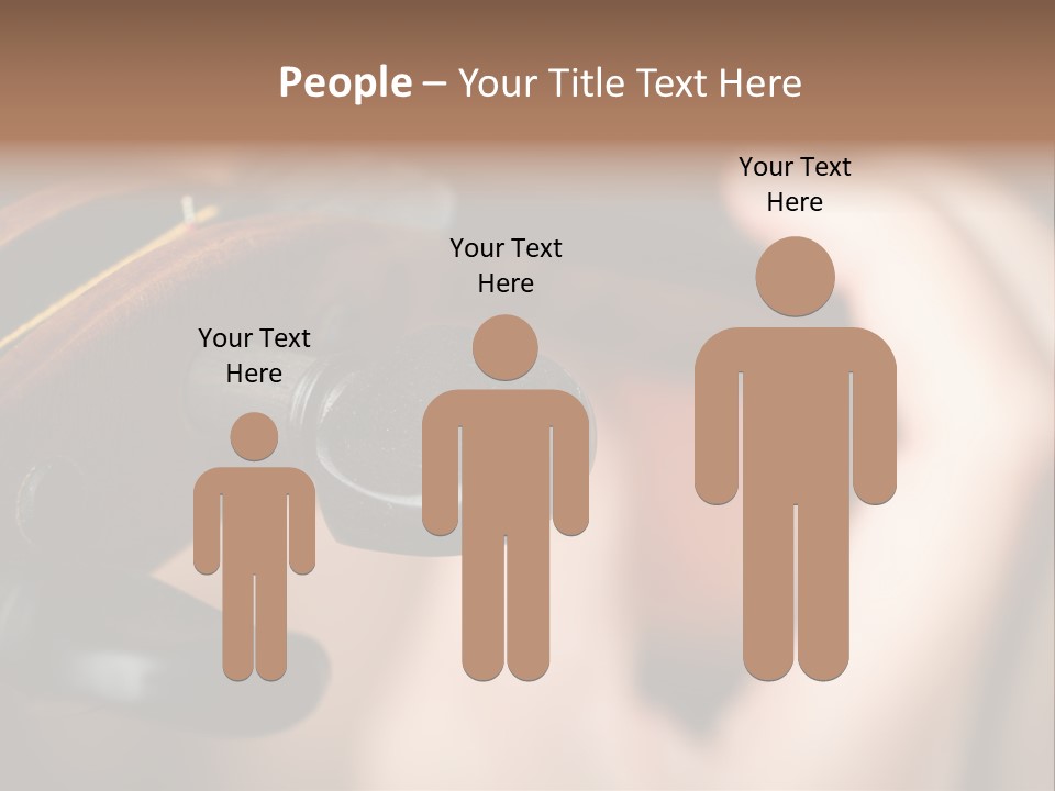 Horizontal Music Violin PowerPoint Template